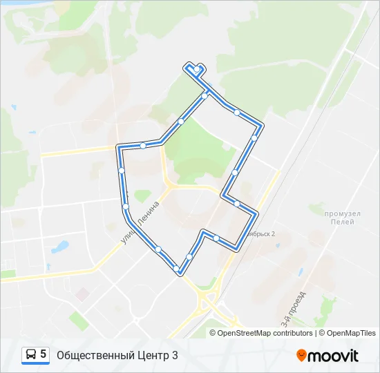 5 Bus Line Map