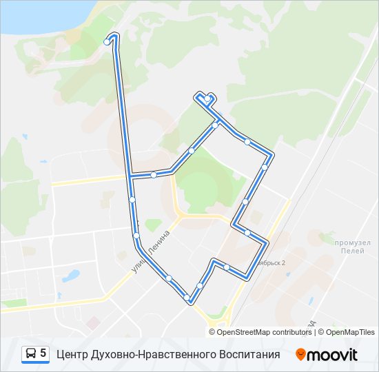 5 Bus Line Map