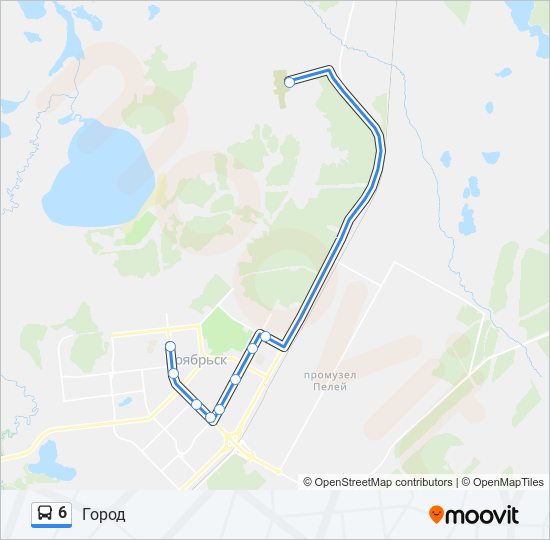 6 Bus Line Map