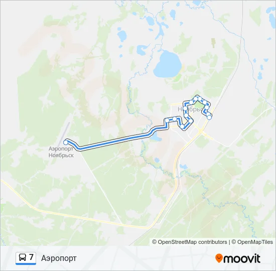 7 Bus Line Map