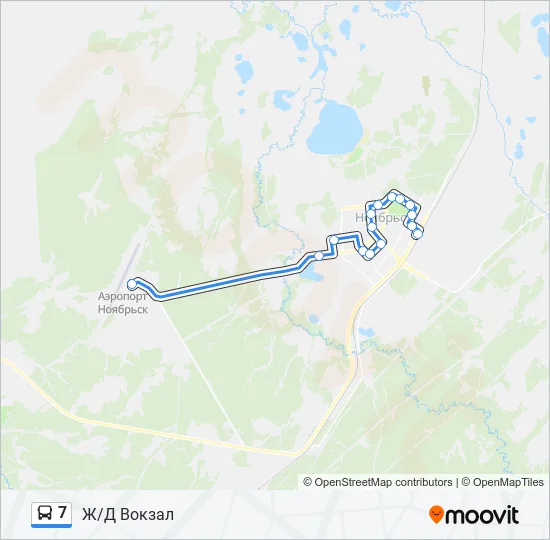 Автобус 7: карта маршрута