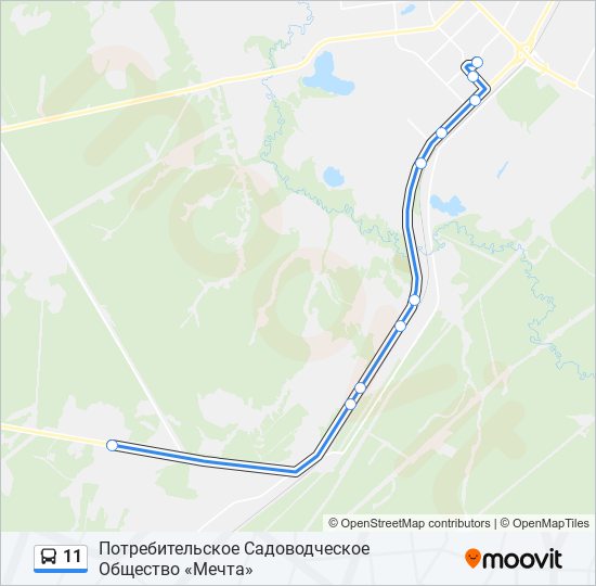 11 Bus Line Map