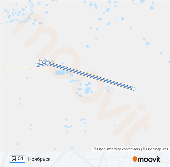 51 Bus Line Map