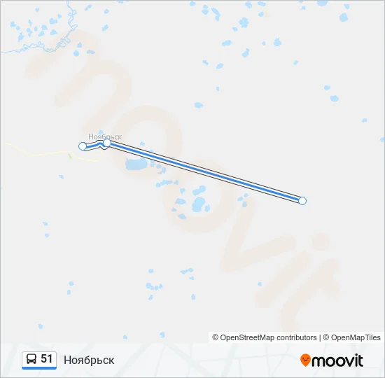 51 Bus Line Map
