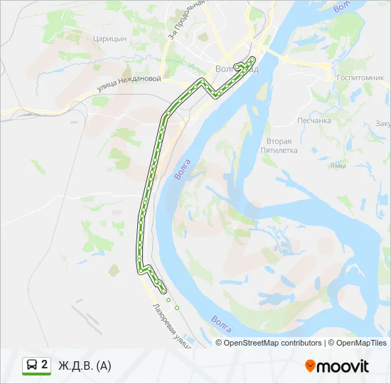 2 Bus Line Map