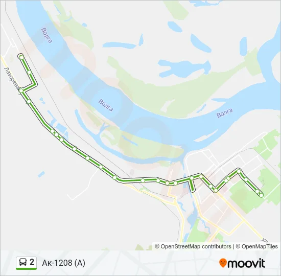 2 Bus Line Map