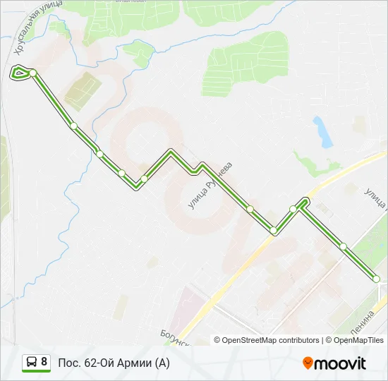 8 Bus Line Map