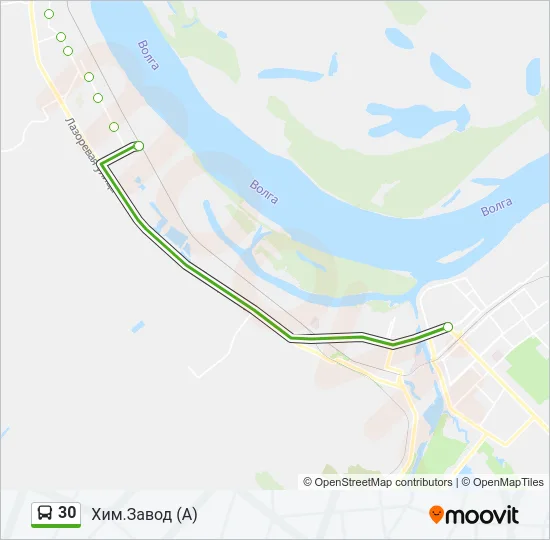 30 Bus Line Map