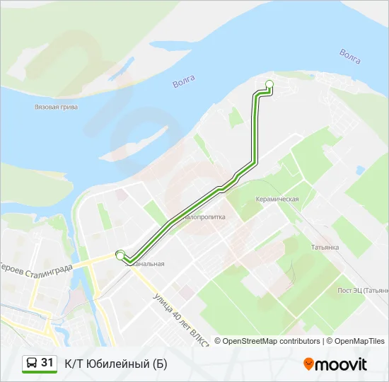 31 Bus Line Map