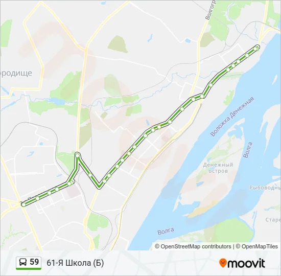 59 Bus Line Map