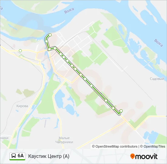 6А Bus Line Map