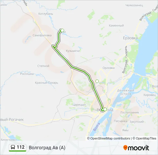 112 Bus Line Map