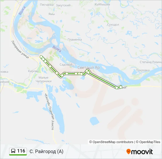 116 Bus Line Map