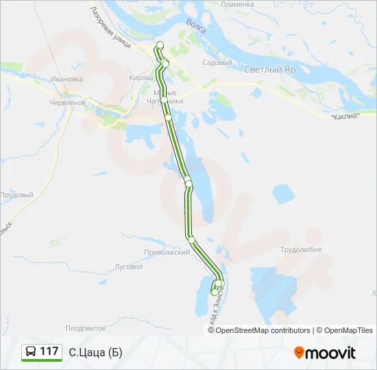117 Bus Line Map