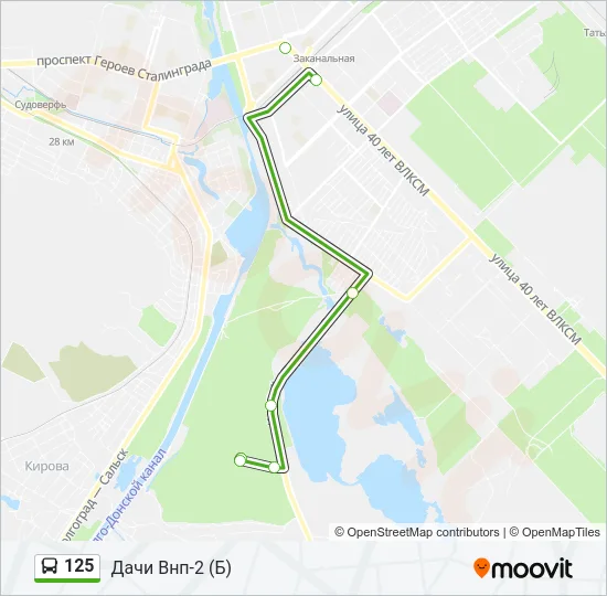 125 Bus Line Map