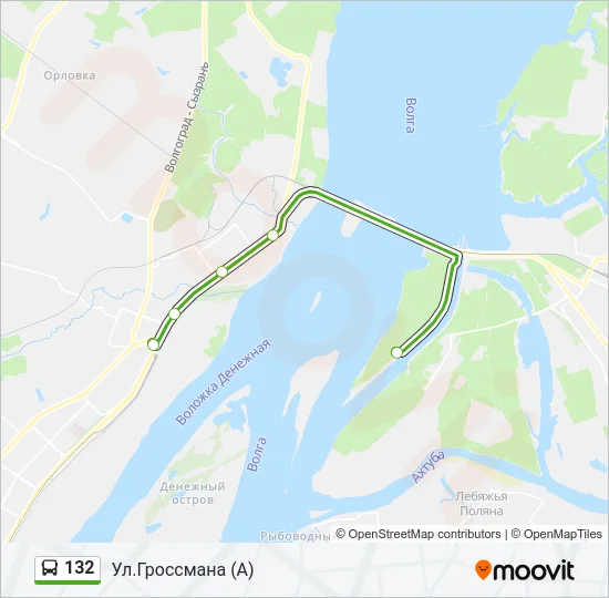 132 Bus Line Map