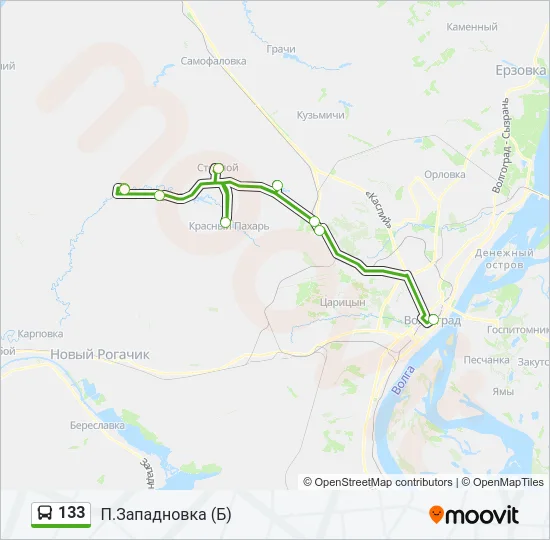 133 Bus Line Map