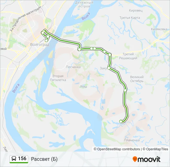 156 Bus Line Map