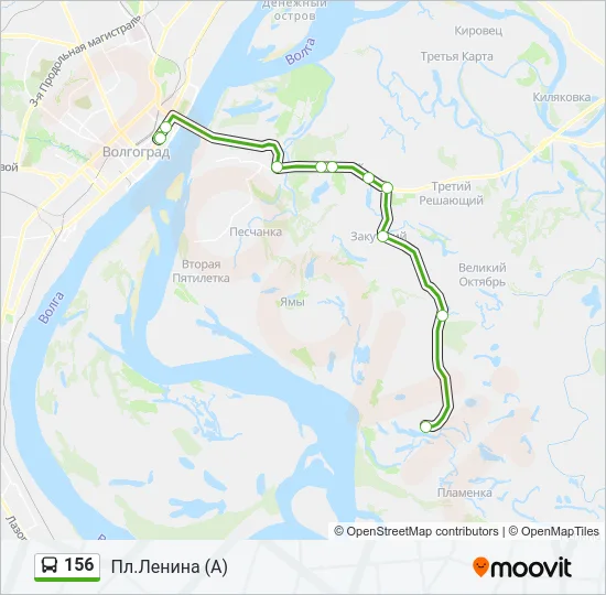 156 Bus Line Map