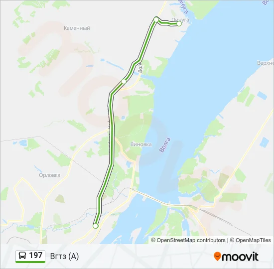 197 Bus Line Map