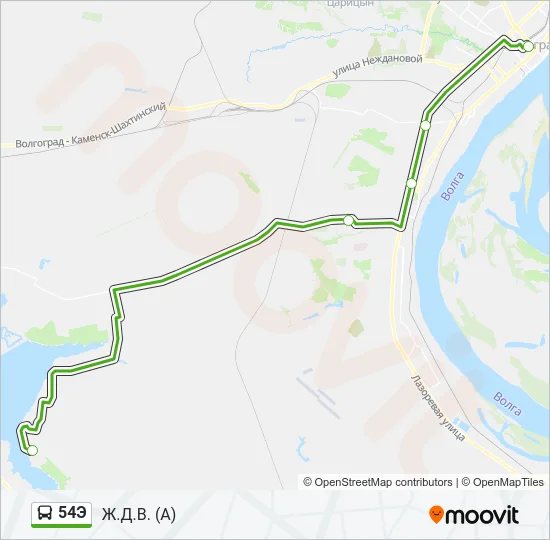 54Э Bus Line Map