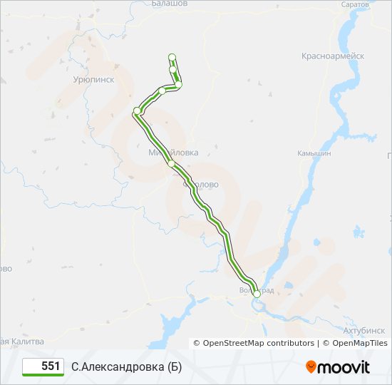 551 маршрут москва расписание