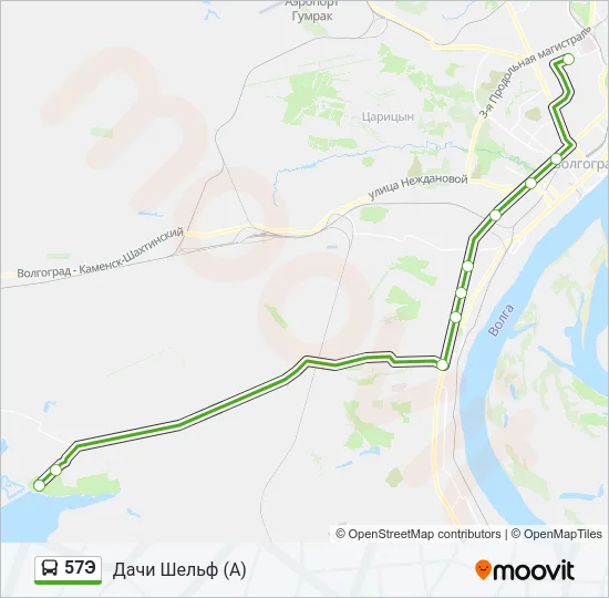 57Э Bus Line Map