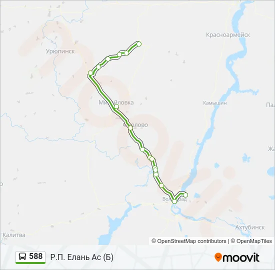 588 Bus Line Map