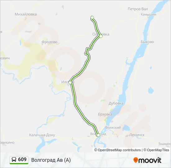 609 Bus Line Map