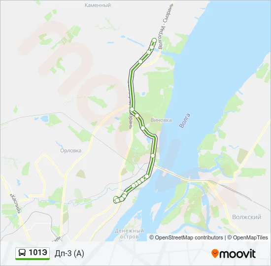 101Э Bus Line Map