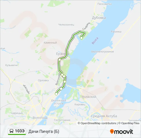 103Э Bus Line Map