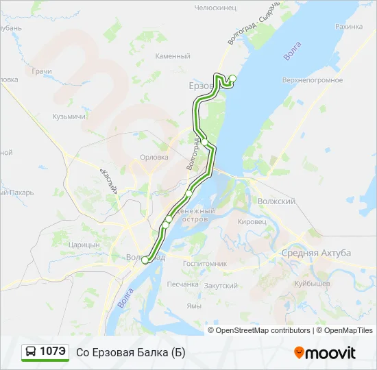 107Э Bus Line Map