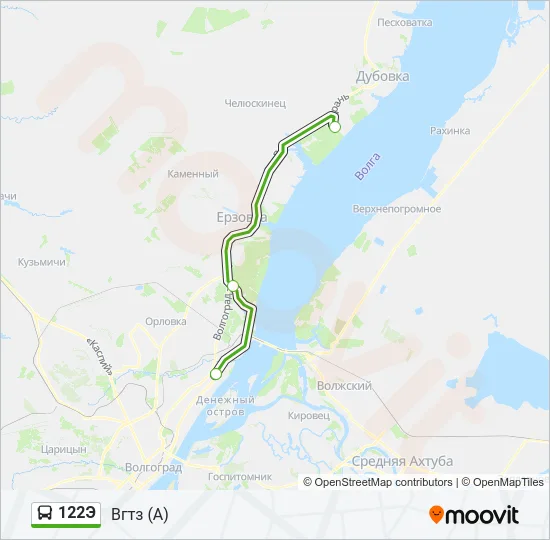 122Э Bus Line Map