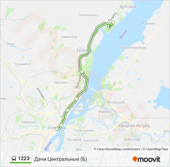 122Э Bus Line Map