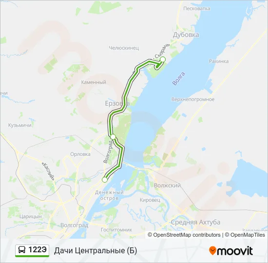 122Э Bus Line Map