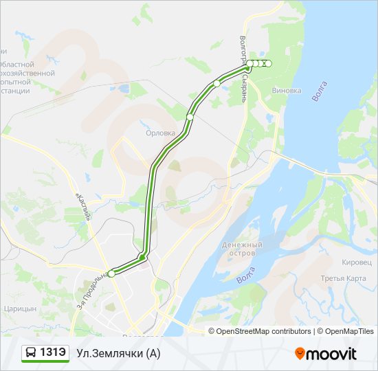 Автобус 131Э: карта маршрута