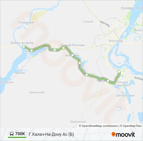 700К Bus Line Map