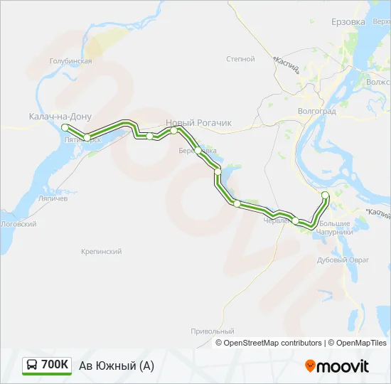 700К Bus Line Map