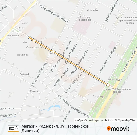 3 Shuttle Line Map