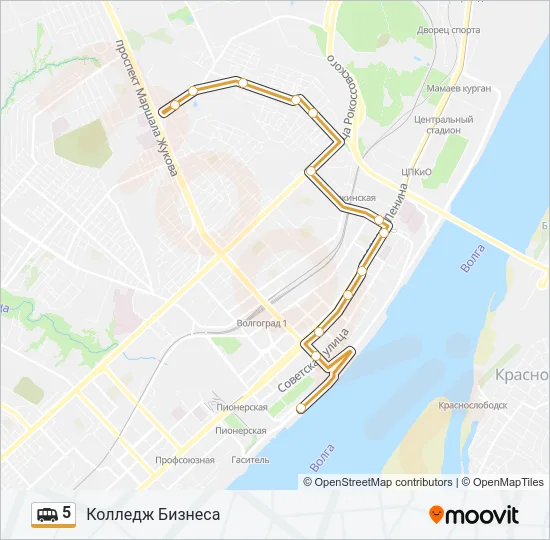 5 Shuttle Line Map