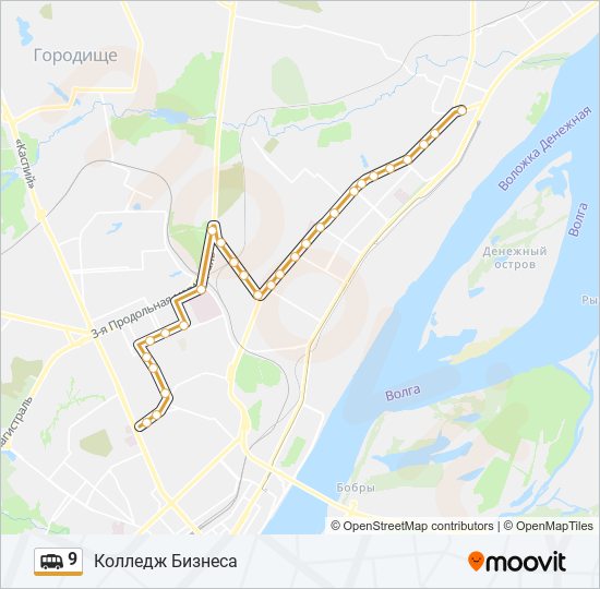 9 shuttle Line Map