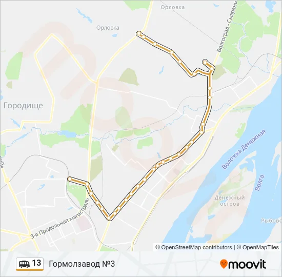 13 Shuttle Line Map