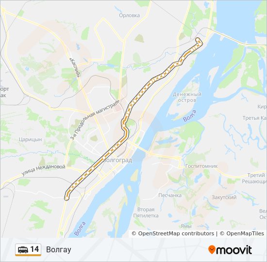 Автобус 14 киров карта