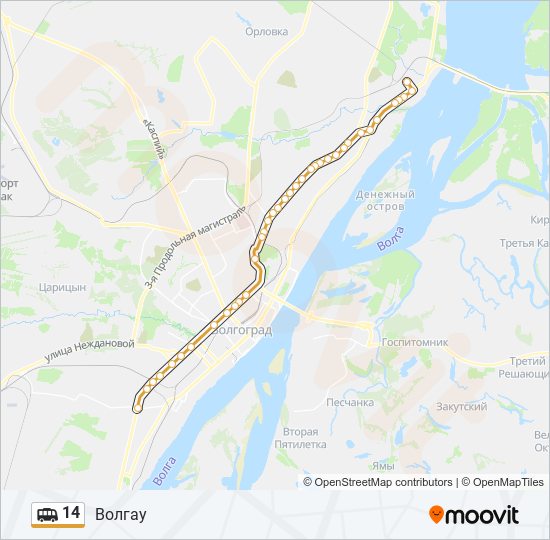 14 shuttle Line Map