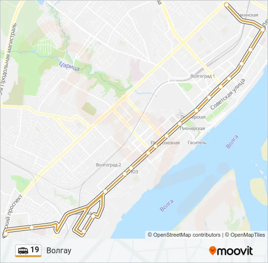 19 Shuttle Line Map