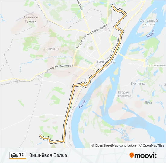 1С Shuttle Line Map
