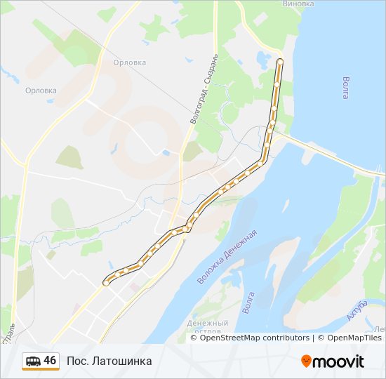 Маршрут 46: расписание, карты и остановки - Пос. Латошинка (Обновлено)