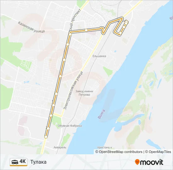4К Shuttle Line Map