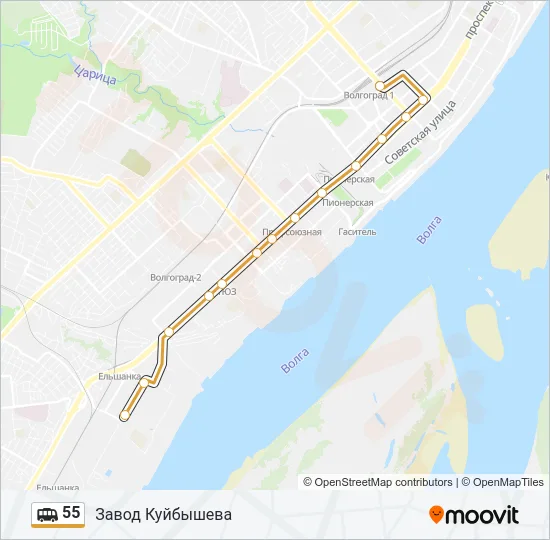 55 Shuttle Line Map