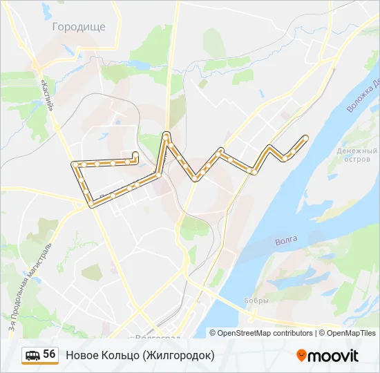 56 Shuttle Line Map